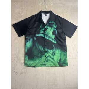 Disney Men’s Medium Nightmare Before Christmas‎ Oogie Boogie Button-Up Shirt